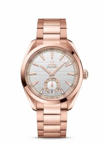 Omega Seamaster Aqua Terra 150M Master Chronometer Small Seconds 41 Sedna Gold / Silver / Bracelet 220.50.41.21.02.002