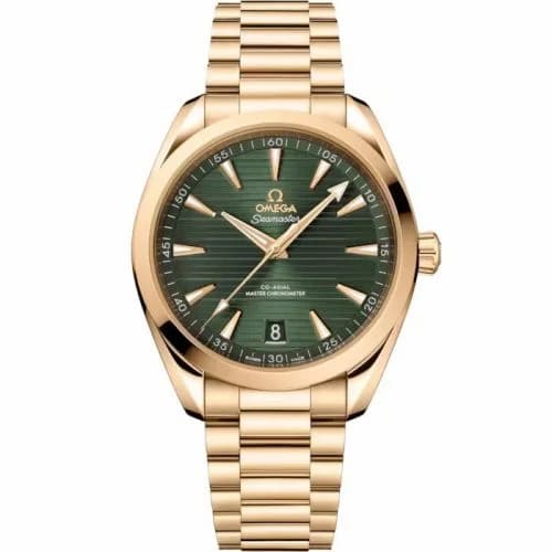 Omega Seamaster Aqua Terra 150M Master Chronometer 41 Moonshine Gold / Green / Bracelet 220.50.41.21.10.001