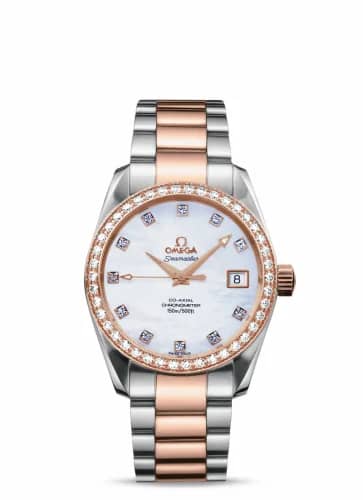 Omega Seamaster Aqua Terra 150M Co-Axial 36.2 Stainless Steel / Red Gold / Diamond / MOP / Bracelet 2309.75.00