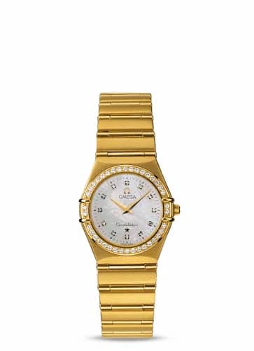 Omega Constellation Quartz 25.5 '95 Yellow Gold / Diamond / MOP 1177.75.00