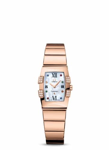 Omega Constellation Quadrella Quartz 19.3 Red Gold / MOP 1183.79.00