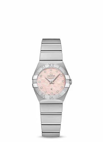 Omega Constellation Quartz 24 Stainless Steel / Pink MOP 123.10.24.60.57.002