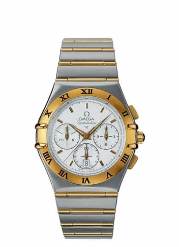 Omega Constellation Quartz 39 Chronograph Stainless Steel / Yellow Gold / Silver 1242.30.00