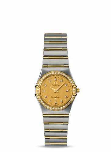 Omega Constellation Quartz 25.5 '95 Stainless Steel / Yellow Gold / Diamond / Champagne 1277.15.00