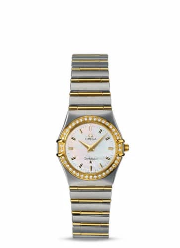 Omega Constellation Quartz 25.5 '95 Stainless Steel / Yellow Gold / Diamond / MOP 1277.70.00