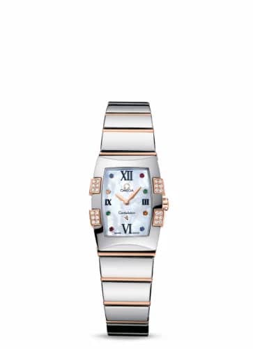 Omega Constellation Quadrella Quartz 19.3 Stainless Steel / Red Gold / MOP 1283.79.00