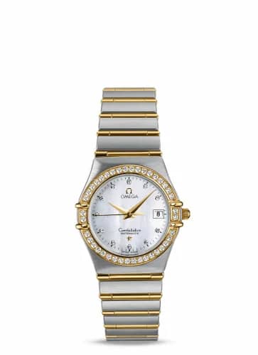 Omega Constellation Quartz 27.5 Stainless Steel / Yellow Gold / Diamond / MOP 1297.75.00