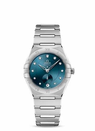 Omega Constellation Master Chronometer Small Seconds 34 Stainless Steel / Blue - Diamond / Bracelet 131.10.34.20.53.001