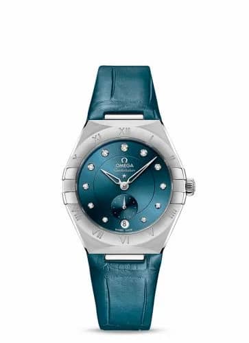 Omega Constellation Master Chronometer Small Seconds 34 Stainless Steel / Blue - Diamond 131.13.34.20.53.001
