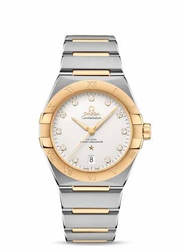 Omega Constellation Master Chronometer 39 Stainless Steel / Yellow Gold / Silver / Bracelet 131.20.39.20.52.002