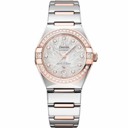 Omega Constellation Manhattan 29 Co-Axial Master Chronometer Stainless Steel - Sedna Gold - Diamond / Canopus Supernova / Bracelet 131.25.29.20.52.003