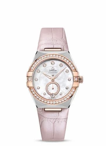 Omega Constellation Master Chronometer Small Seconds 34 Stainless Steel / Sedna Gold / Diamond / MOP 131.28.34.20.55.001