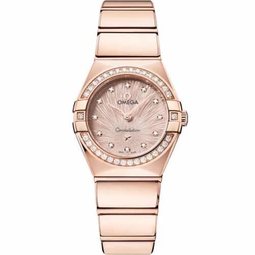 Omega Constellation Manhattan 28 Quartz Sedna Gold - Diamond / Rose Supernova 131.55.25.60.52.001