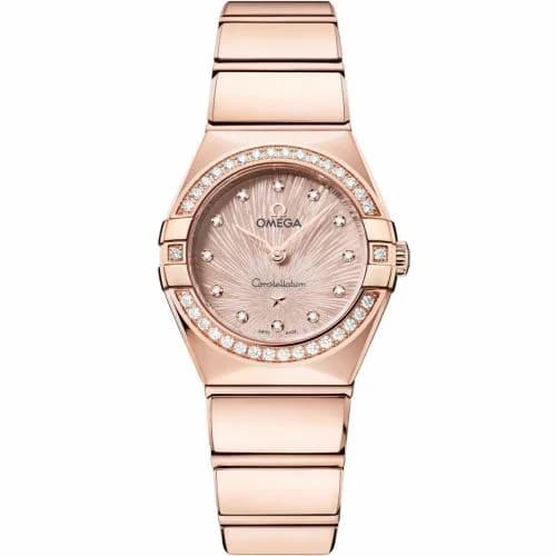 Omega Constellation Manhattan 28 Quartz Sedna Gold - Diamond / Rose Supernova 131.55.25.60.52.001