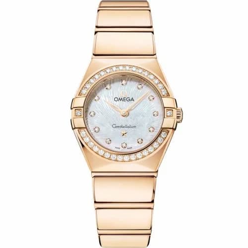Omega Constellation Manhattan 25 Quartz Yellow Gold - Diamond / MOP Supernova 131.55.25.60.55.003
