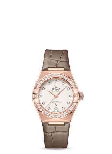 Omega Constellation Manhattan 29 Co-Axial Master Chronometer Sedna Gold / Diamond / Silver - Diamond 131.58.29.20.52.002