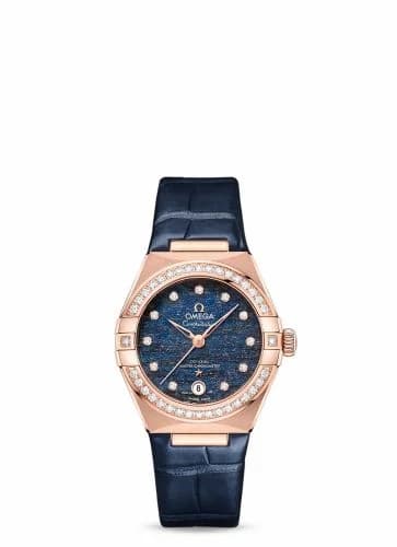 Omega Constellation Manhattan 29 Co-Axial Master Chronometer Sedna Gold / Diamond / Blue Aventurine 131.58.29.20.99.006