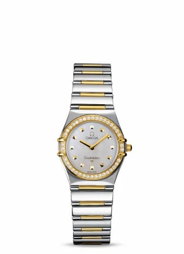 Omega Constellation Quartz 25.5 My Choice Stainless Steel / Yellow Gold / Diamond / White 1376.71.00