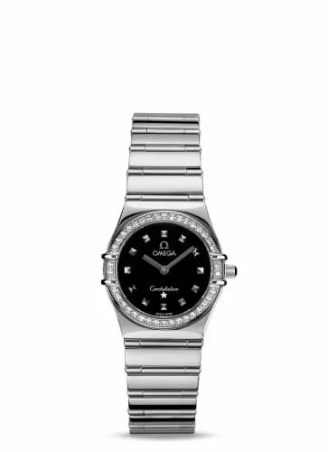 Omega Constellation Quartz 25.5 My Choice Stainless Steel / Diamond / Black 1475.51.00