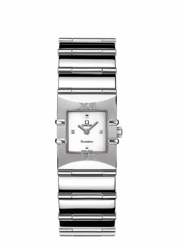Omega Constellation Quadra Quartz 19.3 Stainless Steel / Diamond / MOP 1521.71.00