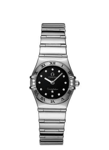 Omega Constellation Quartz 22.5 My Choice Stainless Steel / Diamond / Black 1566.56.00