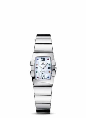 Omega Constellation Quadrella Quartz 19.3 Stainless Steel / MOP 1584.79.00