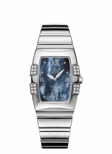 Omega Constellation Quadrella Quartz 25 Stainless Steel / Blue MOP 1586.72.00