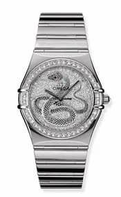 Omega Constellation Automatic 35.5 '95 White Gold / Year of the Snake 1900.40.51