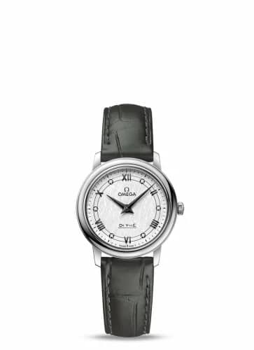 Omega De Ville Prestige Quartz 27.4 Stainless Steel / Vintage Silver Silk 424.13.27.60.52.002