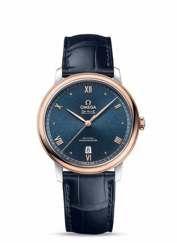 Omega De Ville Prestige Co-Axial 39.5 Stainless Steel / Red Gold / Blue Sunburst 424.23.40.20.03.001