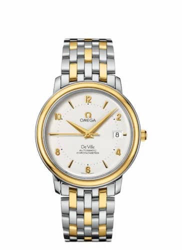 Omega De Ville Prestige Automatic 36.5 Stainless Steel / Yellow Gold / Silver / Bracelet 4312.21.00