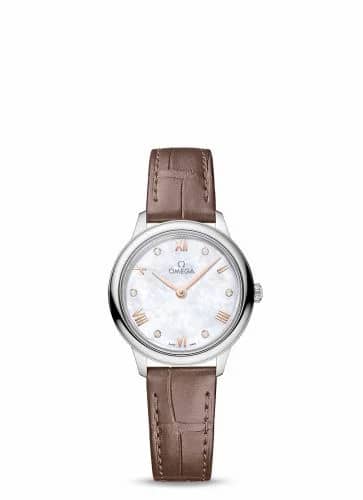 Omega De Ville Quartz 27.5 Stainless Steel / MOP - Diamond 434.13.28.60.55.001