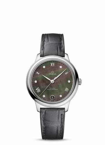 Omega De Ville Master Chronometer 34 Stainless Steel / Brown MOP - Diamond 434.13.34.20.57.001