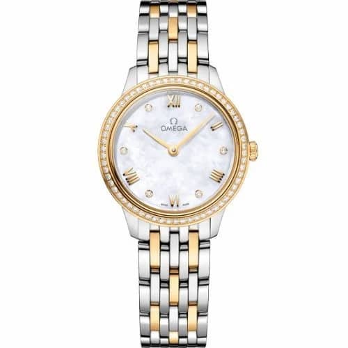 Omega De Ville Quartz 27.5 Stainless Steel - Yellow Gold - Diamond / MOP / Bracelet 434.25.28.60.55.001