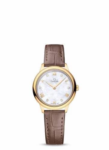 Omega De Ville Quartz 27.5 Yellow Gold / MOP - Diamond 434.53.28.60.55.002