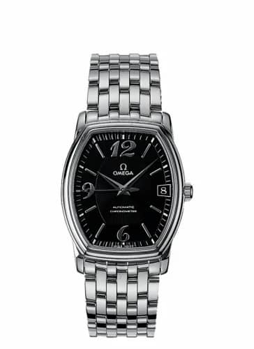 Omega De Ville Prestige Automatic 31.2 Tonneau Stainless Steel / Black / Bracelet 4503.51.00