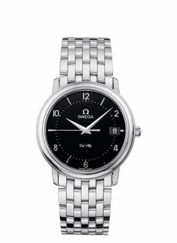 Omega De Ville Prestige Quartz 34.4 Stainless Steel / Black / Bracelet 4510.50.00