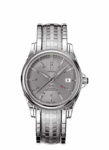 Omega De Ville Co-Axial 38.7 GMT Stainless Steel / Grey / Bracelet 4533.40.00