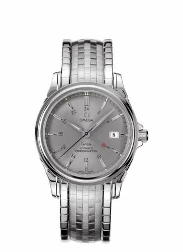 Omega De Ville Co-Axial 38.7 GMT Stainless Steel / Grey / Bracelet 4533.40.00