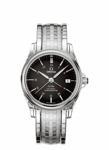 Omega De Ville Co-Axial 38.7 GMT Stainless Steel / Black / Bracelet 4533.51.00