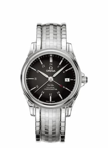 Omega De Ville Co-Axial 38.7 GMT Stainless Steel / Black / Bracelet 4533.51.00