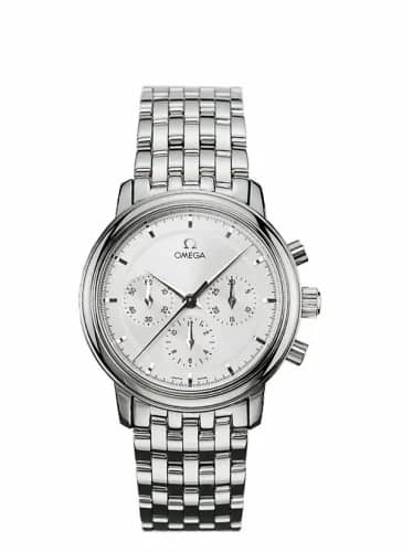 Omega De Ville Prestige Hand Wound 36.1 Chronograph Stainless Steel / Silver / Bracelet 4540.31.00
