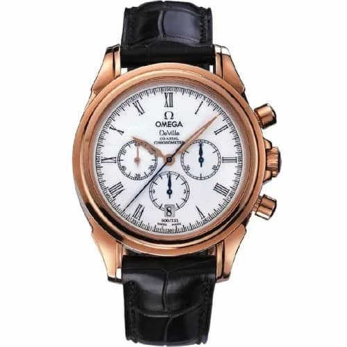 Omega De Ville Co-Axial 41 Chronograph Red Gold / White 4643.20.32