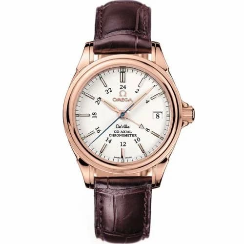 Omega De Ville Co-Axial GMT 35 Red Gold / Silver 4662.20.32