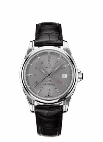 Omega De Ville Co-Axial 38.7 GMT Stainless Steel / Grey 4833.40.31