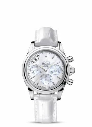 Omega De Ville Co-Axial 35 Chronograph Stainless Steel / White 4878.70.36