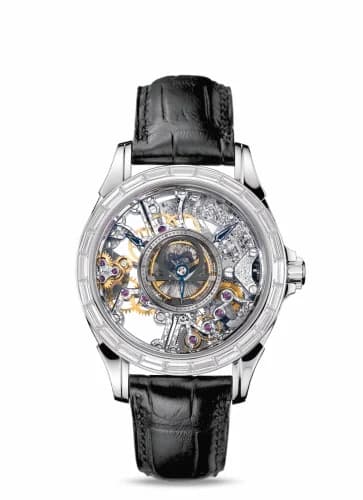 Omega De Ville Tourbillon Platinum / Baguette / Skeleton 5946.30.31