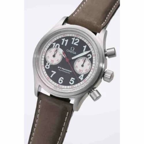 Omega Dynamic III Chronograph Stainless Steel / Black / Brown Calf / Targa Florio 5291.51.07