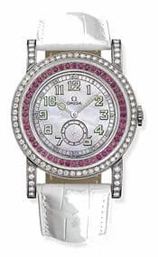 Omega Museum Collection N° 1 "Pilots 1938" Aquarella Pink Sapphires 5778.71.56