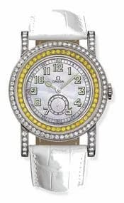 Omega Museum Collection N° 1 "Pilots 1938" Aquarella Yellow Sapphires 5779.71.56